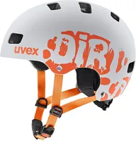 UVEX Kid 3 cc dirt bike grey orange 55-58 / M-L Fahrradhelm Kinder - Rad Bike Kinderfahrrad Skate Helm Roller Light