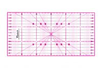 Victor transparentes Lineal 15x30cm in Pink zum Naehen, Basteln, Patchwork und Quilting - Naehlineal