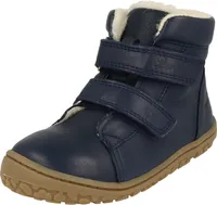 Lurchi 63L4003001 Jungen Leder Barfußschuhe Winterboots gefüttert Klett Navy