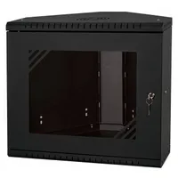 Szafa Rack 19" 9U 330mm Wisząca Serwerowa Narożna Metalowa Czarna Stalflex