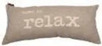 David Fussenegger Kissen gefüllt Havanna 'time to relax' 26 x 60 cm Rauch - Beige
