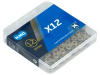 Řetěz přehazovačky KMC X12 Ti-N Gold/Black, 1/2' x 11/128', 126 článků, 12 rychlostí, zlatý/černý