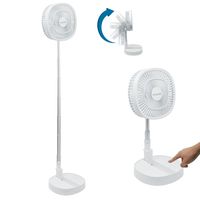 Starlyf® Foldable Fan – wiederaufladbarer, kabelloser und zusammenklappbarer Ventilator, Akkubetrieb mit 3 Geschwindigkeiten, 2in1 - Tischventilator und Standventilator – Aus der TV Werbung