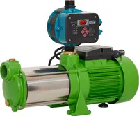 CHM GmbH® Kreiselpumpe Edelstahl 2,1 Kw und 7,8 Bar Gartenpumpe Trockenlaufschutz