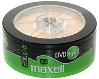 maxell DVD+R 120 Minuten 4.7 GB 16x 25er Shrink