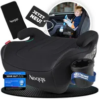 Noqqs® Kindersitzerhöhung mit Isofix – Auto-Sitzerhöhung 125-150 cm, sicher & bequem