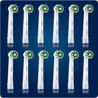 Oral-b Crossaction Austausch Der Elektrischen Zahnbürste 12 Einheiten Durchsichtig Durchsichtig One Size