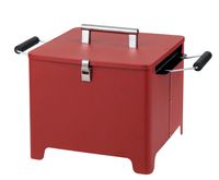 Tepro Chill&Grill  Holzkohlengrill "Cube" Grillfläche 31,5 x 31,5 cm, rot; 1143