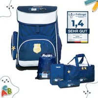 Einheitsgröße MW-354|MUWO "Lil Officer" Kinder Schulranzen Set 5tlg.