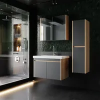Badmöbel Set Dallas | Waschbecken | Unterschrank | Hochschrank | Spiegelschrank