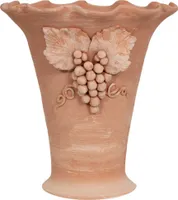 Topf terracotta 45x41x41 cm, Vase aus ton, Vasen deko