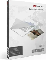 Monolith Laminierfolien DIN A4 - Glasklar - 80 Mikron (2 x 80) - Transparent - 100 Hüllen
