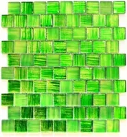 Mosani MOS78-CF83_f, Mosaik, Glas, Grün, Indoor, Rechteck, 286 mm