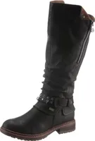 Rieker Damen Stiefel Langschaft Warmfutter 94789, Größe:39 EU, Farbe:Schwarz