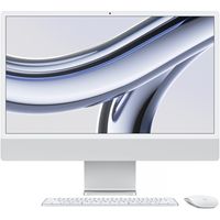 Apple iMac 24 2023 Silber M3 Chip mit 8-Core CPU 10-Core GPU und 16-Core Neutral Engine 24 256 GB Magic Keyboard mit Touch ID - Deutsch macOS 8 GB Gigabit Ethernet Magic Maus