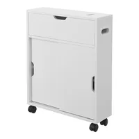In And OutdoorMatch Badezimmerschrank Lorine - Nischenschrank - 67x52x17 cm - Weiß - Spanplatte - 2 Schiebetüren - Modernes Design