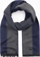 Ombre Clothing Herrenschal Nyang grau-navy One size