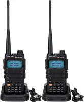 Retevis RA685 Amateurfunkgerät, Dual Band Funkgeräte mit 1800 mAh Batterie, Langstrecken Walkie Talkie für Erwachsene mit 128 Kanälen USB Ladegerät 2X