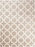 Moderner Teppich mit klassischem Muster – Beige Creme : 120x170 cm