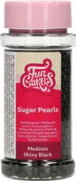 FunCakes Sugarpearls Shiny Black / Glänzend Schwarz 80 g