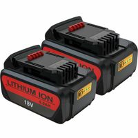 2-Pack 18V 6,0Ah lítium-iónová nabíjateľná batéria Náhradné batérie Batérie do náradia Nabíjateľné batérie do náradia Dewalt DCB200 DCB184 DCB182 DCB180 DCB181 DCB201 DCB204 XR Slide COMBI