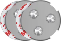 SAVS RMAX-60 Magnethalterung Rauchmelder Magnethalter 60mm - 2 Stück Set - Magnetbefestigung für Feuermelder - Brandmelder Magnetplatten Halterung