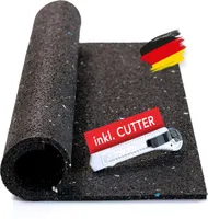 BAUHELD® Antivibrationsmatte Waschmaschine 60x60 cm [Hergestellt in Deutschland] - Antirutschmatte / Gummimatte für Trockner, Kühlschrank, Kofferraum, oder Auto - Inkl. Cuttermesser