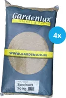Gardenlux Play Sand - Piesok do pieskoviska - Piesok do pieskoviska - Certifikovaný - Hodnotné balenie 4 x 20 kg