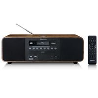 Lenco DAR-051WD - Stereo DAB+/ FM Radio - 2 x 10 Watt RMS - CD-Player -  2 x USB - Bluetooth® - QI-Charging 10 Watt - Fernbedienung