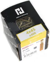 400x Holzschrauben Schrauben 4 x 45 mm Spanplattenschrauben Kreuzschlitz PZ2