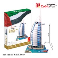 3D Puzzle Burj Khalifa Vereinigte Arabische Emirate Groß 146 cm hoch Cubic Fun 