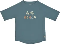 Lässig Schwimmshirt Badeshirt Kurzarm  Splash & Fun Hello Beach blue, 07-12 Monate Gr. 74/80