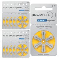 Powerone P10 Quecksilberfreie Hörgerätebatterien, 10 Wafers