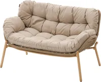 Hespéride - Gartensofa "meloane" beige 2-sitzer aus polyesterstahl