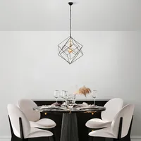 Opviq, Till- Till FLG, Schwarz, Kronleuchter, 51 x 51 x 113 cm, Metallkörper
