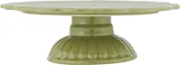IB Laursen MYNTE Tortenplatte GRÜN Keramik Kuchenplatte HERBAL GREEN Geschirr