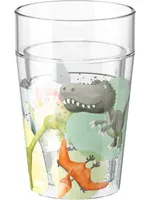 Haba Baby HABA 305140 Glitzerbecher Dinos Trinkbecher Rennfahrer Trinkflaschen & Trinkbecher Kinderbecher Kinderglas Flitter Paillettes