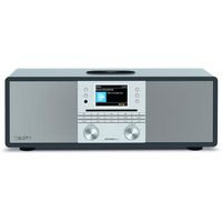 TechniSat DIGITRADIO 650 Internetradio (mit CD, WLAN, Bluetooth, USB, Wecker, Wireless charging, Audiostreaming), Farbe:Silber