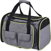 Skládací přepravní taška pro psy Přepravní box do auta pro kočky a psy Velká malá přepravní taška s fleecovou podložkou 44,5 x 33 x 28 cm