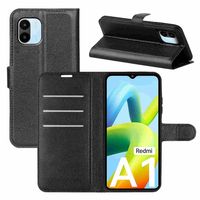 Für Xiaomi Redmi A1 Handy Tasche Wallet Premium Schutz Hülle Case Cover Etuis Neu Zubehör Schwarz