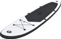 vidaXL SUP-Board-Set Aufblasbar Schwarz und Weiß