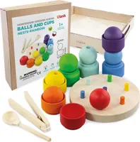 Ulanik Montessori Holzspielzeug " Nester. Regenbogen“