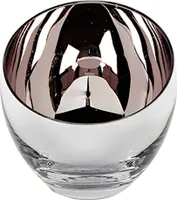 Fink Teelichthalter Candy puder Glas Höhe 11 cm