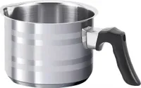SSW Olive Milchtopf mit Ausguss Thermo-Sandwichboden Edelstahl Ø 12 cm 1 l