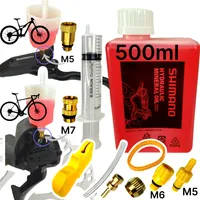 Service Kit inkl.500ml Shimano Mineral ÖL MTB City Rennrad Gravel Befüllbecher Trichter M5 M7 M6