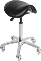 Sattelrollhocker Jockey Zwart-zilver