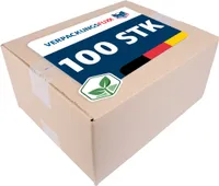 100 x Versandkarton 29 x 23 x 14 cm Faltkarton Päckchen 1-wellig