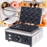 Elektrische Donutmaker Baker Maschine 220V 1500W Edelstahl Waffeleisen Donutmaschine Muffin Cupcake Maker für Heimgebrauch Party Cafe Dessert Shop