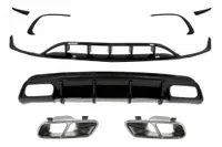 Dyfuzor tylny do Mercedes A W176 15-18 końcówki tłumika splitter A45 facelift look