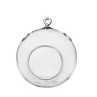 Mica Decorations Blumentopf Decoglasbol - 12x12x14 cm - Glas - Transparent